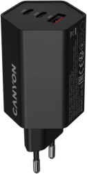 Incarcator retea Canyon Hexagon 65 1 x USB-A 2 x USB-C 20V 3.25A 65W Black 