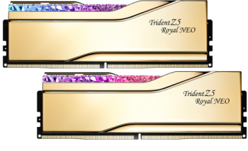 Kit Memorie G.SKILL Trident Z5 Royal NEO RGB Gold AMD EXPO 32GB DDR5-6400MHz CL30 Dual Channel 