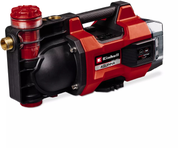 Pompa de gradina pe acumulator Einhell Expert AQUINNA 18 30 F LED Power X-Change 18 V debit maxim 3000 l h 2 sloturi pentru acumulatori mod 