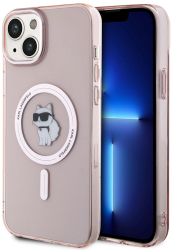 Husa pentru iPhone 15 Plus - Karl Lagerfeld IML MagSafe KLHMP15MHFCCNOP - Choupette 