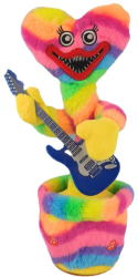 Jucarie interactiva din plush Huggy Wuggy danseaza canta curcubeu 