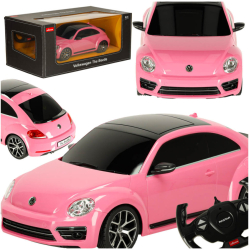 Masinuta cu telecomanda RC Rastar 78000 Volkswagen Beetle 1 14 roz 