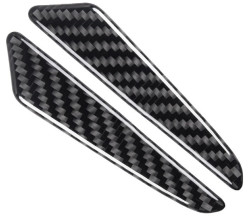 Set 8 Ornamente Protectie Usa  Impotriva Zgarieturilor si Loviturilor Autoadezive din Silicon Culoare Carbon