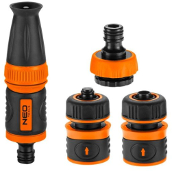 Set de stropit duza furtun cu accesorii 4 piese 1/2 NEO  