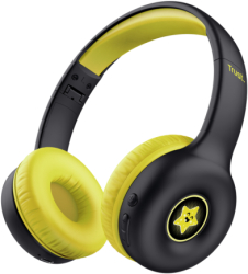 Casti cu microfon Trust Nouna WS Bluetooth/3.5mm jack Black-Yellow 