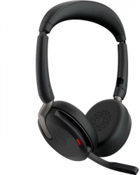 Casti cu microfon Jabra Evolve2 65 Flex USB-A MS Bluetooth Black + Incarcator Wireless 