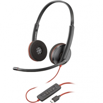 Casti cu microfon Poly by HP Blackwire 3220 USB-C/USB-A Black 