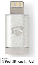 Adaptor Lightning 8-pini tata - Micro USB mama Nedis CCTB39901AL 