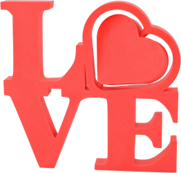 Decoratiune rotativa Sani Love 117 x 12 x 120 mm Rosu 