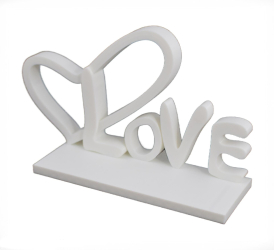 Decoratiune Sani Love 200 x 59 x 116 mm Alb 