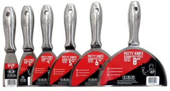 Set 6 spacluri inox monobloc maner metalic 50-200 mm Olejnik 