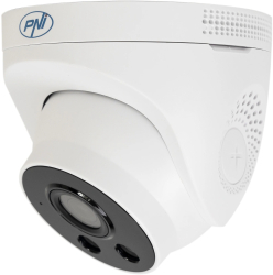 Camera supraveghere video PNI IP505J POE 5MP dome 2.8mm pentru exterior alb 