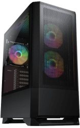 Carcasa COUGAR MX430 Mesh RGB Mid Tower tempered glass Negru 