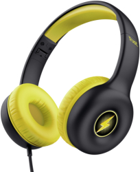 Casti cu microfon Trust Nouna 3.5mm jack Black-Yellow 