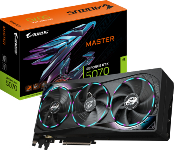 Placa video GIGABYTE GeForce RTX 5070 AORUS MASTER 12GB GDDR7 192-bit DLSS 4.0 