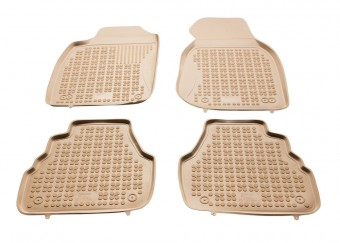 Covorase Presuri Auto Cauciuc Dedicate Bej Audi A6 II C5 1997 - 2004 