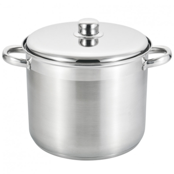 Cratita adanca Rosberg R51211B26S 26x21 cm 11 l Capac metalic Inductie Otel inoxidabil 