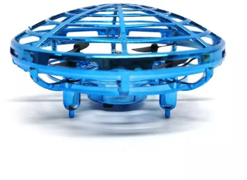 Drona OZN - jucarie pentru copii zburatoare - LED cu acumulator - 11 x 11 x 4 cm