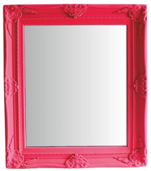 Oglinda Decorativa Hoff Interieur&ndash Stil Baroc Modern 80x68 cm Roz Fucsia 