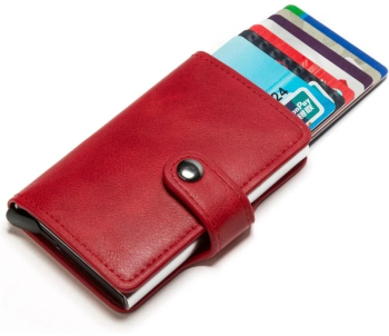 Portofel RFID iUni P2 10 carduri Rosu Grena 