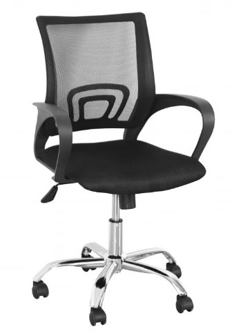 Scaun de birou ergonomic rotativ 57 x 51 x 90 cm Grunberg Z01/NEGRU 