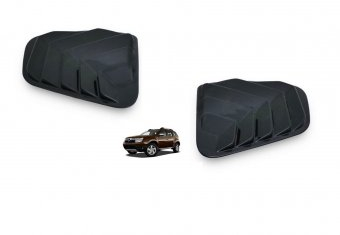 Set ornamente plastic protectie geam spate Dacia Duster I 2010-2018 