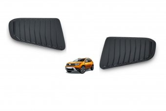 Set ornamente plastic protectie geam spate Dacia Duster II 2018-2024 