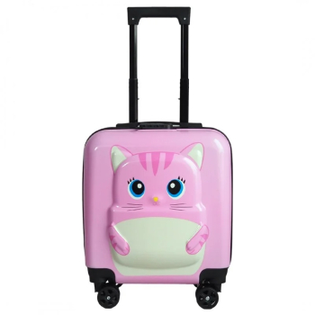 Troller pentru copii 45x25x35 cm aprobat pentru cabina model pisicuta roz 