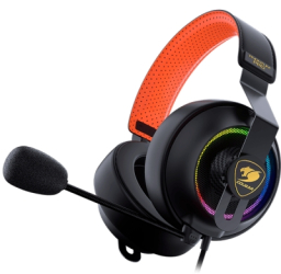 Casti cu microfon Cougar PHONTUM Pro Prix USB-A Black-Orange 