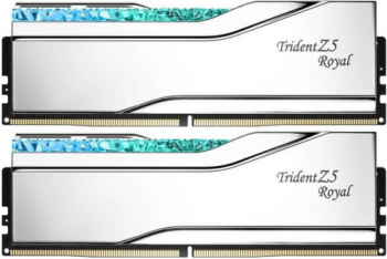 Kit Memorie G.Skill Trident Z5 Royal RGB Silver Intel XMP 3.0 32GB DDR5-7600MHz CL36 Dual Channel 