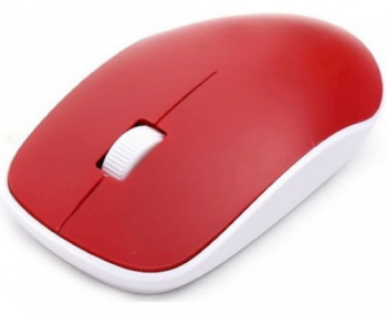Mouse Optic Omega OM0420WR USB Wireless Red-White 