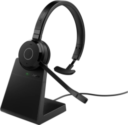 Casca cu microfon Jabra EVOLVE 65 TE Mono UC Bluetooth/USB-A Black + Stand incarcare 