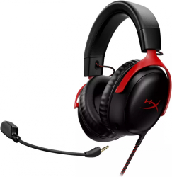 Casti cu microfon HP HyperX Cloud III 3.5mm jack/USB-A/USB-C Black-Red 