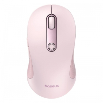Mouse Optic Baseus F02 Bluetooth/USB Wireless Pink