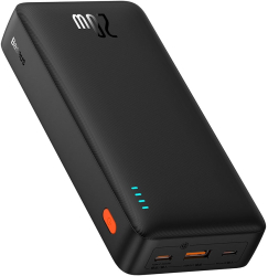Acumulator extern Baseus Airpow Fast Charge 20000 mAh 20W + cablu USB USB-C 0.5m negru 