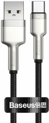 Cablu Baseus Cafule Metal USB USB-C 66W 0.25m negru 