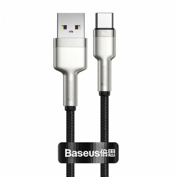 Cablu Baseus Cafule Metal USB USB-C 66W 2m negru 