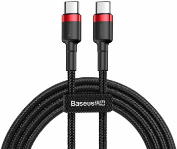 Cablu Baseus Cafule USB-C PD2.0 60W 20V 3A 1m rosu+negru 