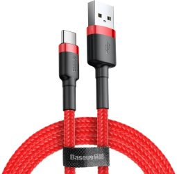 Cablu Baseus Cafule USB USB-C 3A 1m rosu+rosu 