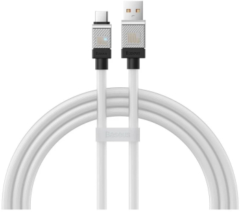 Cablu Baseus CoolPlay Fast Charge USB-C USB 100W 1m Alb 