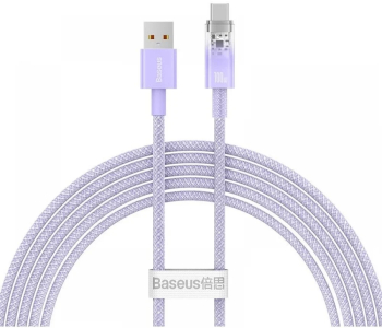 Cablu Baseus Explorer Series Fast Charge Control Temperatura USB to USB-C 100W 2m Mov 