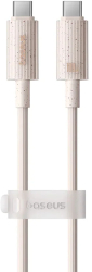 Cablu Baseus Habitat USB-C 100W 2m Roz 