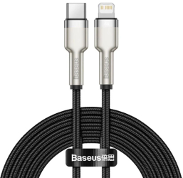 Cablu de date Baseus Cafule Metal Series Lightning - USB-C PD 20W 1 metru 