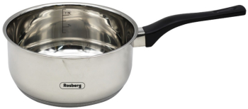 Caserola cu fund dublu Rosberg R51210E16K 16 cm 1 5 litri maner din bachelit Inox 