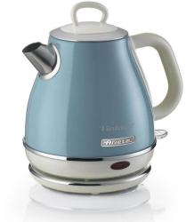 Fierbator electric Ariete VINTAGE 2868/05 1630W 1 l Corp metalic Fierbe rapid Baza wireless Albastru 