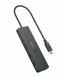 Hub Anker USB-C 4-in-1 4x USB-A 5Gbps Negru 