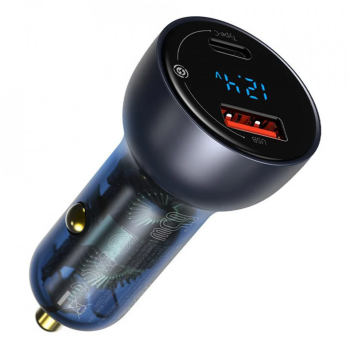 Incarcator auto Baseus Particular Digital Display QC+PPS Dual 65W Gri