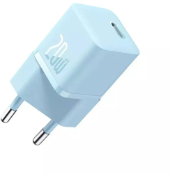 Incarcator retea Baseus GaN5 Fast Charge mini 1C 20W Albastru 