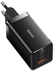Incarcator retea Baseus GaN5 Pro Fast Charge 2C+U 65W + cablu USB-C 100W 1m negru
