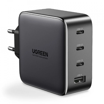 Incarcator retea Ugreen Nexode 100W GaN Fast Charging 3x USB-C 1x USB-A Negru 
